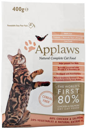 Picture of Applaws Adult Cat Chicken with extra Salmon Dry - 400g