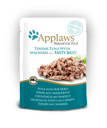 Picture of Applaws Cat Pouch Tuna & Mackerel in Jelly 16 x 70g