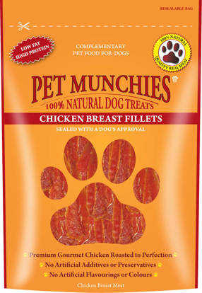 Picture of Pet Munchies Dog Chicken Fillets - 8 x 100g