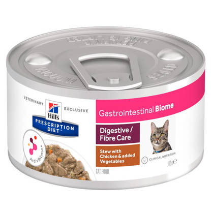 Picture of Hills Prescription Diet Gastrointestinal Biome Feline Chicken & Veg Stew 24 x 82g