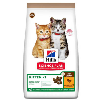 Picture of Hills Science Plan No Grain Kitten with Chicken 6 x 300g