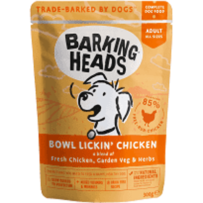 Picture of Barking Heads Bowl Lickin Chicken Wet - 10 x 300g