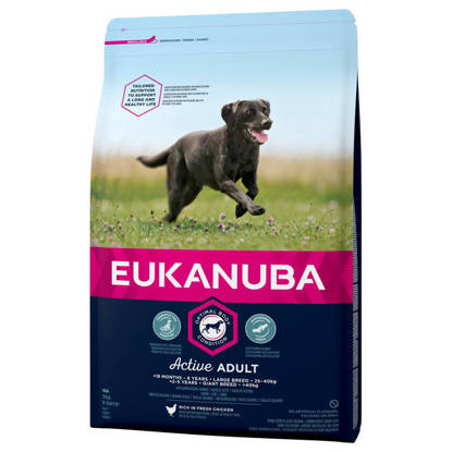 Picture of Eukanuba Active Adult Large Breed Chicken - 12KG