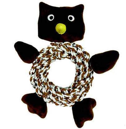 Picture of Knottie Ring Owl Dog Toy