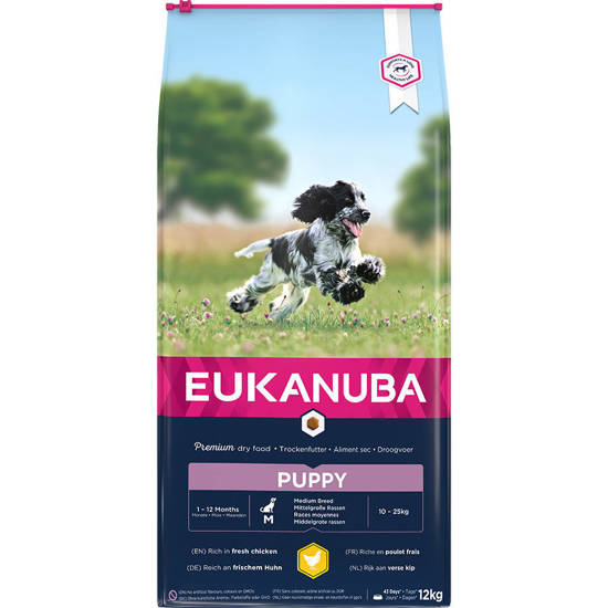 Picture of Eukanuba Growing Puppy Medium Breed Chicken - 12kg